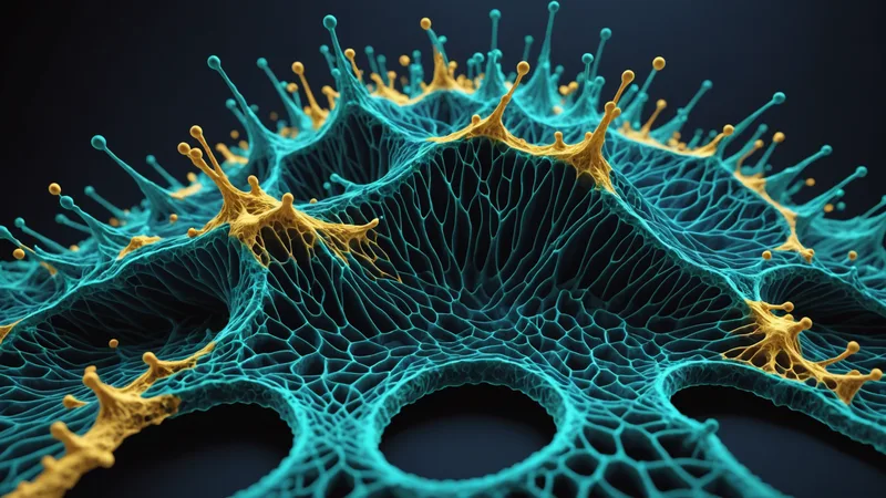 3D molecular surface showing protein-ligand binding interaction